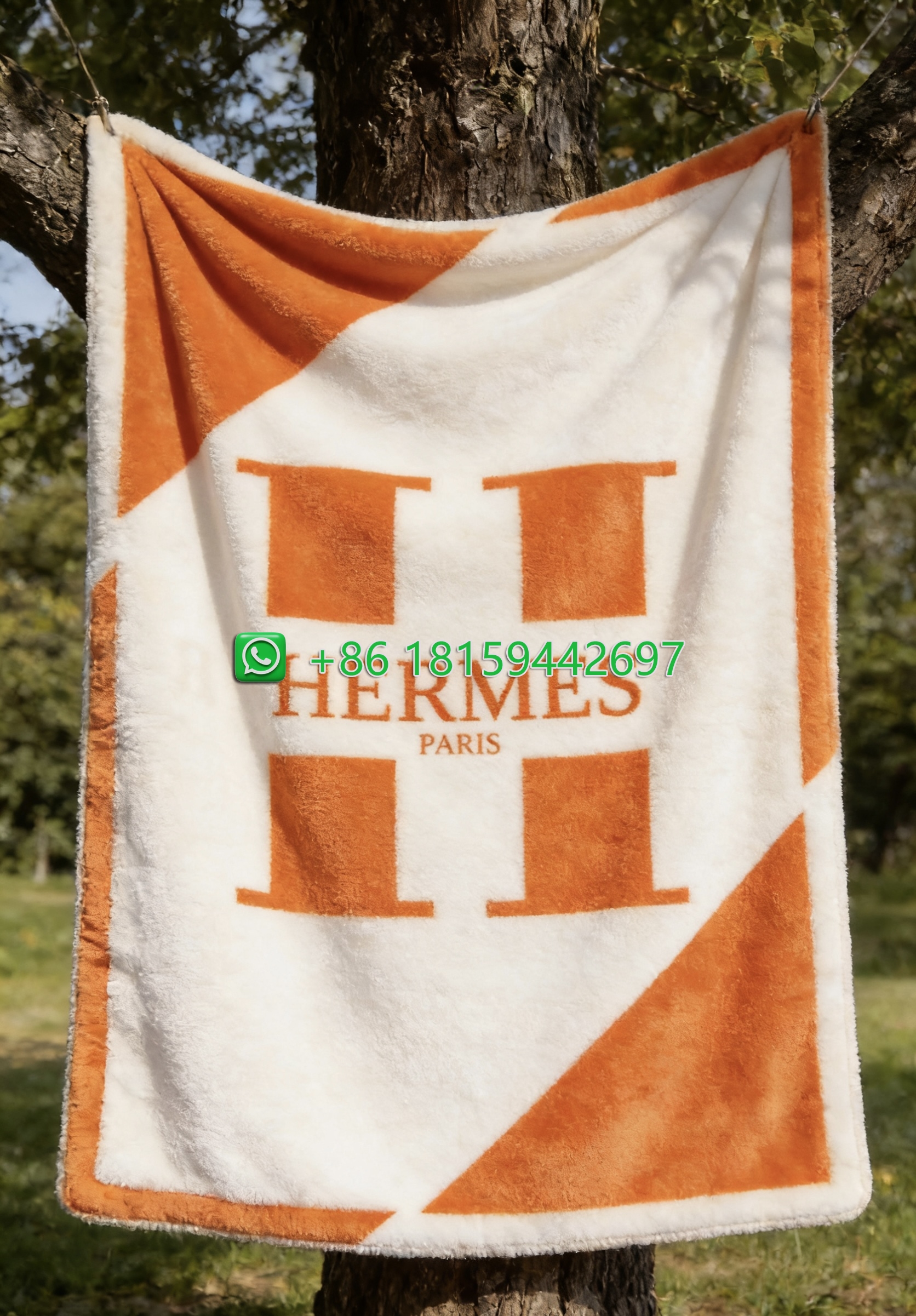Hermes Throw Blankets